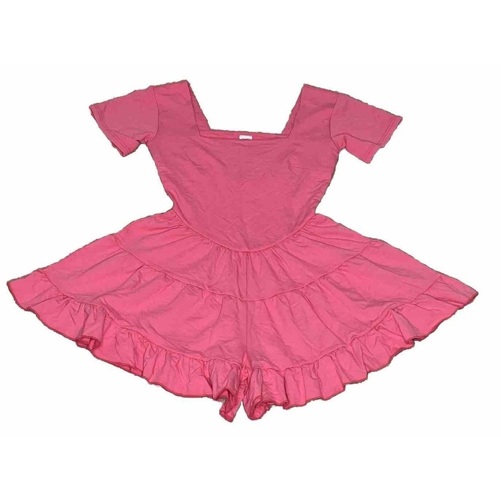 Smash + Tess Shorty Romper Pink XS